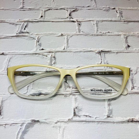 Michael Kors Rectangular Ivory Silver Eyeglasses Frames NWOT - Picture 12 of 12